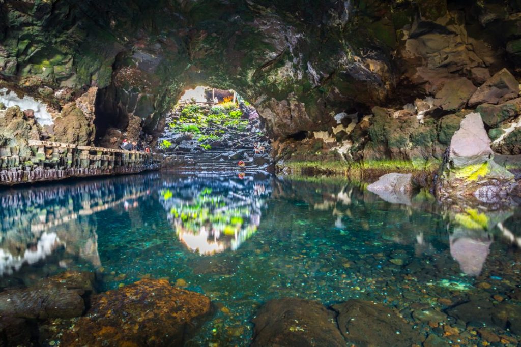 Vakker grotte i Jameos del Agua, Tenerife